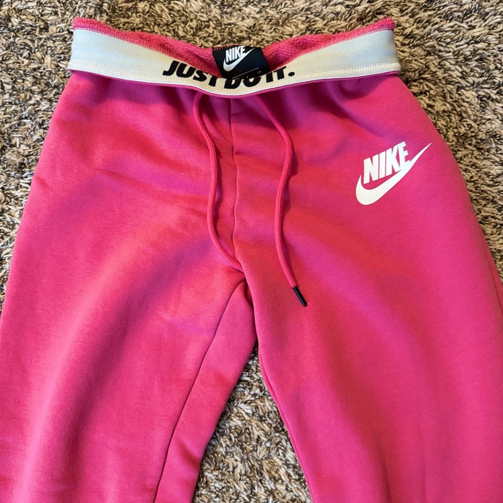 Nike Pink Sweatpants with Sporty Waistband